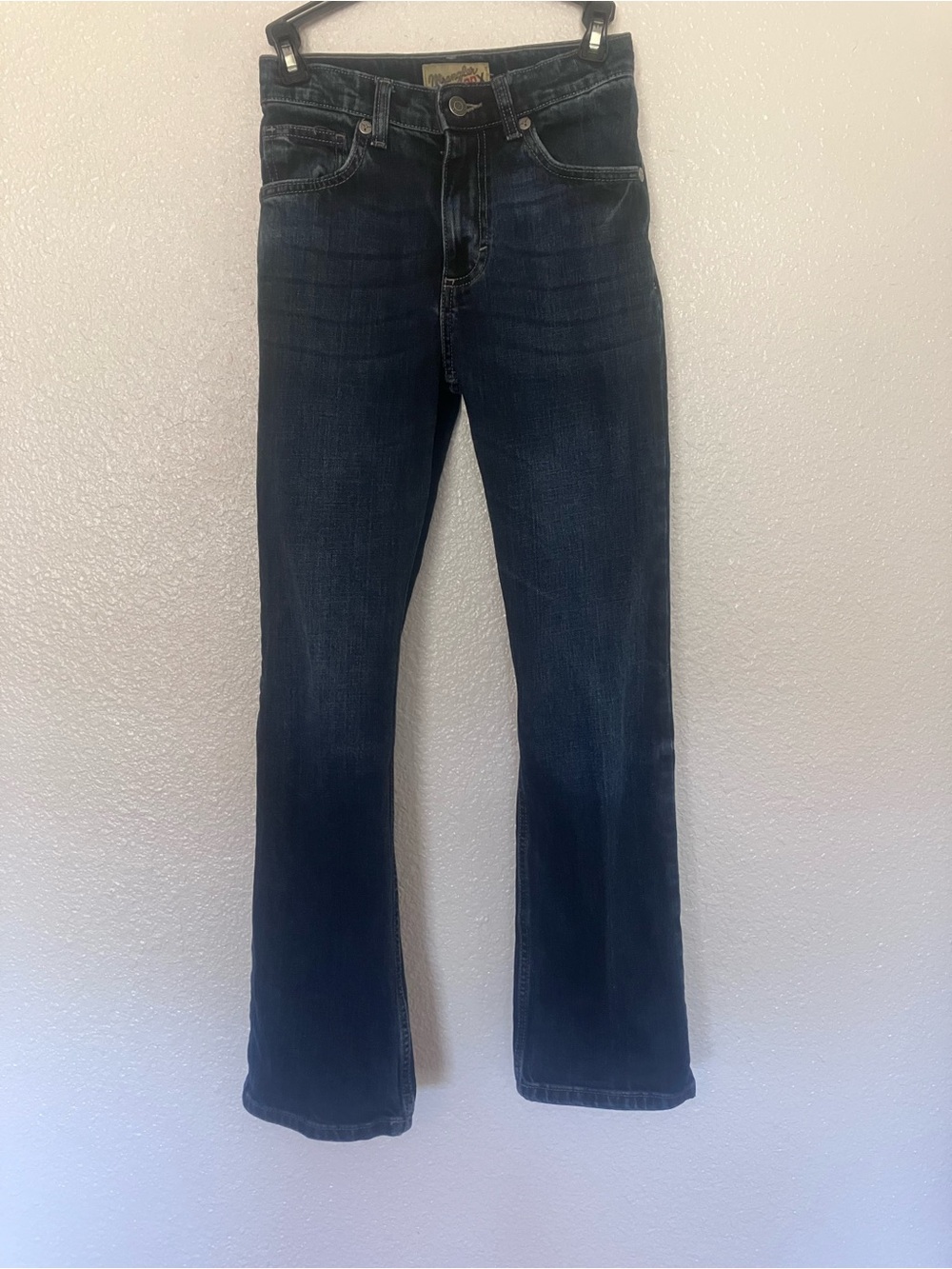 Wrangler Dark Blue Kids' Jeans - Straight to Slight Boot Cut